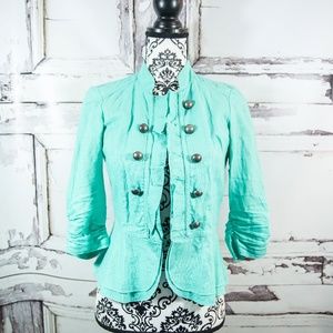 VANITY M Jacket Lt Green Mint Aqua MEDIUM